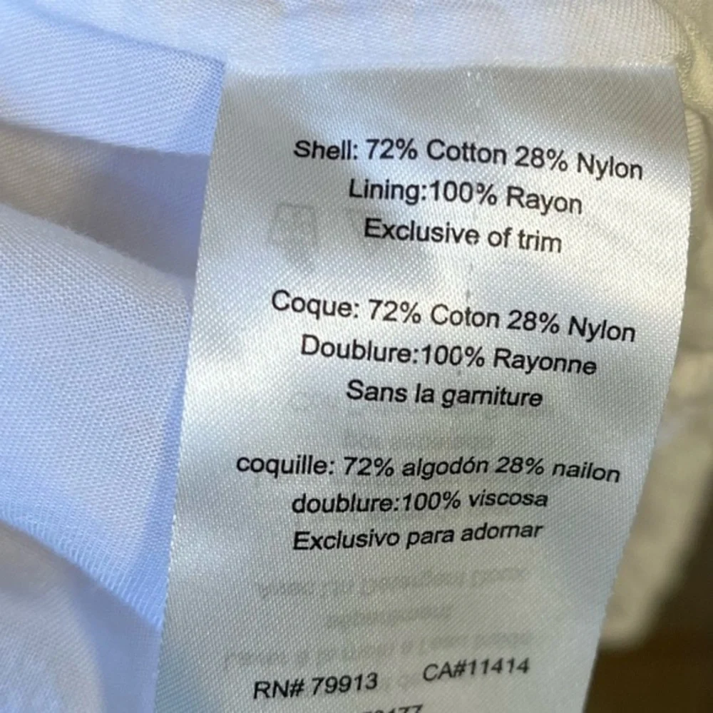 A Pea in The Pod XS Ruffle Trim White Lace Design Sleeveless Top NWOT - Picture 6 of 6